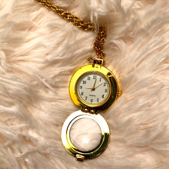 Gold Chain with Watch - Picture 3 of 5